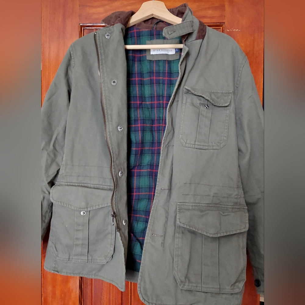 Peter Manning Field Jacket Size 3 OLIVE